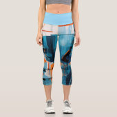 Zusammensetzung der abstrakten geometrischen Forme Capri Leggings (Vorderseite)