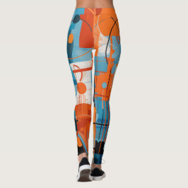 Zusammensetzung der abstrakten geometrischen Forme Leggings