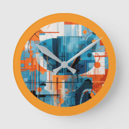 Zusammensetzung der abstrakten geometrischen Forme Runde Wanduhr