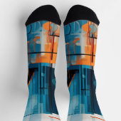 Zusammensetzung der abstrakten geometrischen Forme Socken (Oben)