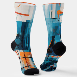 Zusammensetzung der abstrakten geometrischen Forme Socken