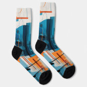 Zusammensetzung der abstrakten geometrischen Forme Socken (Rechts)