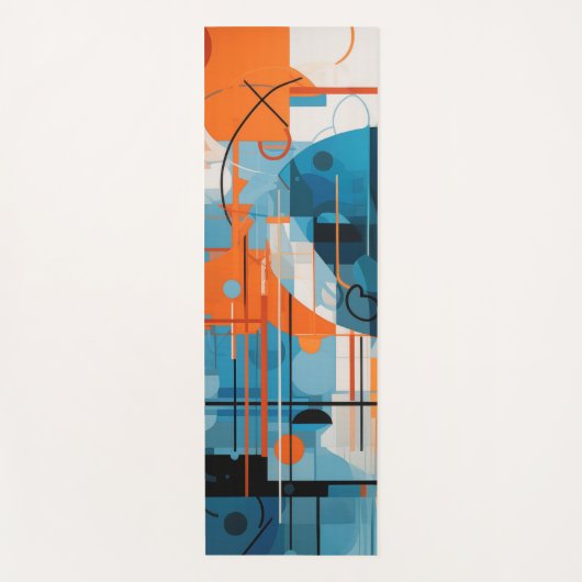 Zusammensetzung der abstrakten geometrischen Forme Yogamatte (Vorderseite)