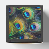 Zusammensetzung der hellen Pfauenfedern Geschenkschachtel (Oben)