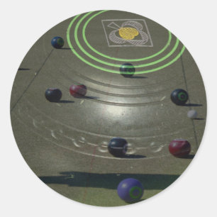 Zusammensetzung der Layered Lawn Bowls Runder Aufkleber
