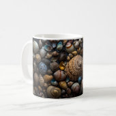 Zusammensetzung der Muscheln mit einzigartigen For Kaffeetasse (Vorderseite Links)