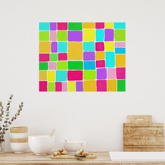 Zusammensetzung der Wasserfarbe Poster (Küche)