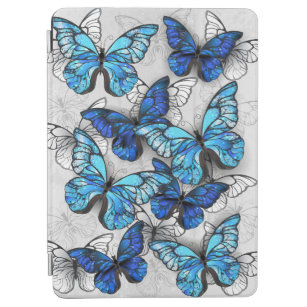Zusammensetzung der weißen und blauen Schmetterlin iPad Air Hülle