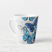 Zusammensetzung der weißen und blauen Schmetterlin Milchtasse (Linke Ecke)