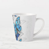 Zusammensetzung der weißen und blauen Schmetterlin Milchtasse (Rechts)