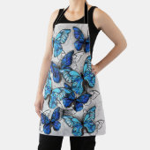 Zusammensetzung der weißen und blauen Schmetterlin Schürze (InSitu)