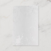 Zusammensetzung der weißen und blauen Schmetterlin Visitenkarte (Rückseite)