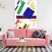 Zusammensetzung des Obersten | Kazimir Malevich | Leinwanddruck (Insitu (Wohnzimmer))