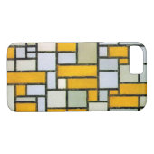 Zusammensetzung Gelb und Grau, Mondrian Case-Mate iPhone Hülle (Rückseite (Horizontal))