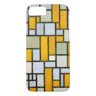 Zusammensetzung Gelb und Grau, Mondrian Case-Mate iPhone Hülle