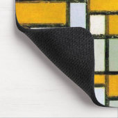 Zusammensetzung Gelb und Grau, Mondrian Mousepad (Ecke)