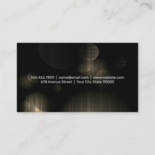 Zusammensetzung gemischte Getränke | Nachtklub - H Visitenkarte (Rückseite)