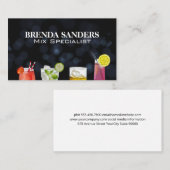 Zusammensetzung gemischte Getränke Visitenkarte (Vorne/Hinten)