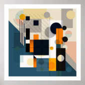 Zusammensetzung geometrischer Formen 1 Poster (Vorne)