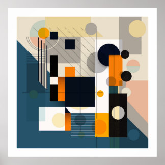 Zusammensetzung geometrischer Formen 1 Poster
