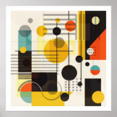 Zusammensetzung geometrischer Formen 2 Poster (Vorne)