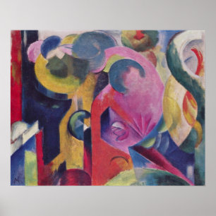 Zusammensetzung III durch Franz Marc Poster
