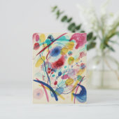 Zusammensetzung in Rot-Grün-Gelb | Kandinsky Postkarte (Stehend Vorderseite)