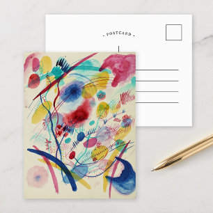 Zusammensetzung in Rot-Grün-Gelb   Kandinsky Postkarte