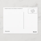 Zusammensetzung in Vorwahlen Postkarte (Rückseite)
