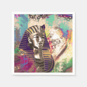 Zusammensetzung Königs Tut Mask Abstract Serviette
