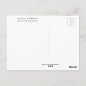 Zusammensetzung mit 5 schwarzen Katzen Postkarte (Rückseite)