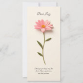 Zusammensetzung mit Blume und Dankbarkeit (Vorderseite)