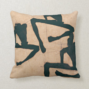 Zusammensetzung mit drei Männern Egon Schiele Kissen