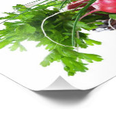 Zusammensetzung mit rohem Gemüse Fotodruck (Ecke)