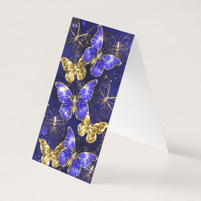 Zusammensetzung mit Sapphire-Schmetterlingen (Rückseite)