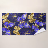 Zusammensetzung mit Sapphire-Schmetterlingen Badehandtuch (Badehandtuch)