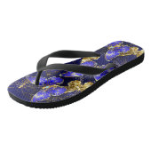 Zusammensetzung mit Sapphire-Schmetterlingen Badesandalen (Schrägansicht)