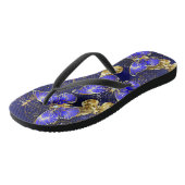 Zusammensetzung mit Sapphire-Schmetterlingen Badesandalen (Schrägansicht)