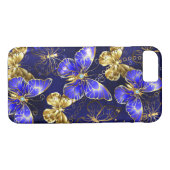 Zusammensetzung mit Sapphire-Schmetterlingen Case-Mate iPhone Hülle (Rückseite (Horizontal))