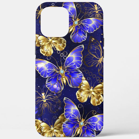 Zusammensetzung mit Sapphire-Schmetterlingen Case-Mate iPhone Hülle (Rückseite)