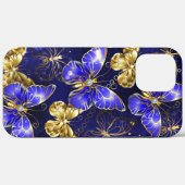 Zusammensetzung mit Sapphire-Schmetterlingen Case-Mate iPhone Hülle (Rückseite (Horizontal))