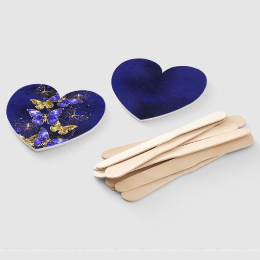 Zusammensetzung mit Sapphire-Schmetterlingen Fächer (Non-assembled)