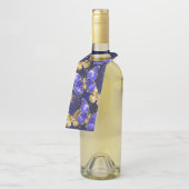 Zusammensetzung mit Sapphire-Schmetterlingen Flaschenanhänger (Angewinkelt)