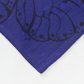 Zusammensetzung mit Sapphire-Schmetterlingen Fleecedecke (Ecke)