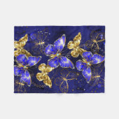 Zusammensetzung mit Sapphire-Schmetterlingen Fleecedecke (Vorderseite (Horizontal))