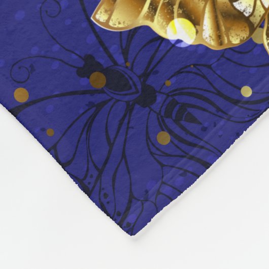 Zusammensetzung mit Sapphire-Schmetterlingen Fleecedecke (Ecke)