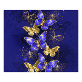 Zusammensetzung mit Sapphire-Schmetterlingen Fotodruck (Vorne)