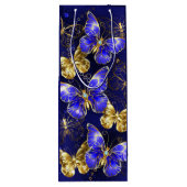 Zusammensetzung mit Sapphire-Schmetterlingen Geschenktüte Für Weinflaschen (Rückseite)