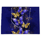 Zusammensetzung mit Sapphire-Schmetterlingen Große Geschenktüte (Vorderseite)