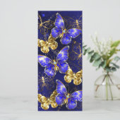 Zusammensetzung mit Sapphire-Schmetterlingen Karte (Stehend Vorderseite)